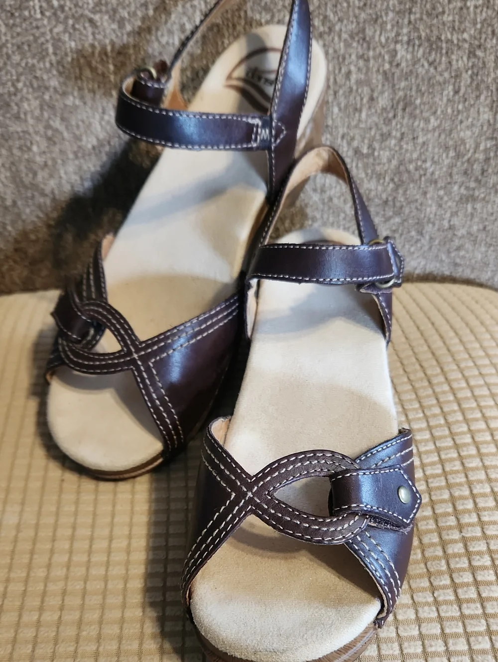 Comfort Leisure Women's DANSKO Brown Leather Slingback Sandals SIZE 37 - Picture 1 of 7
